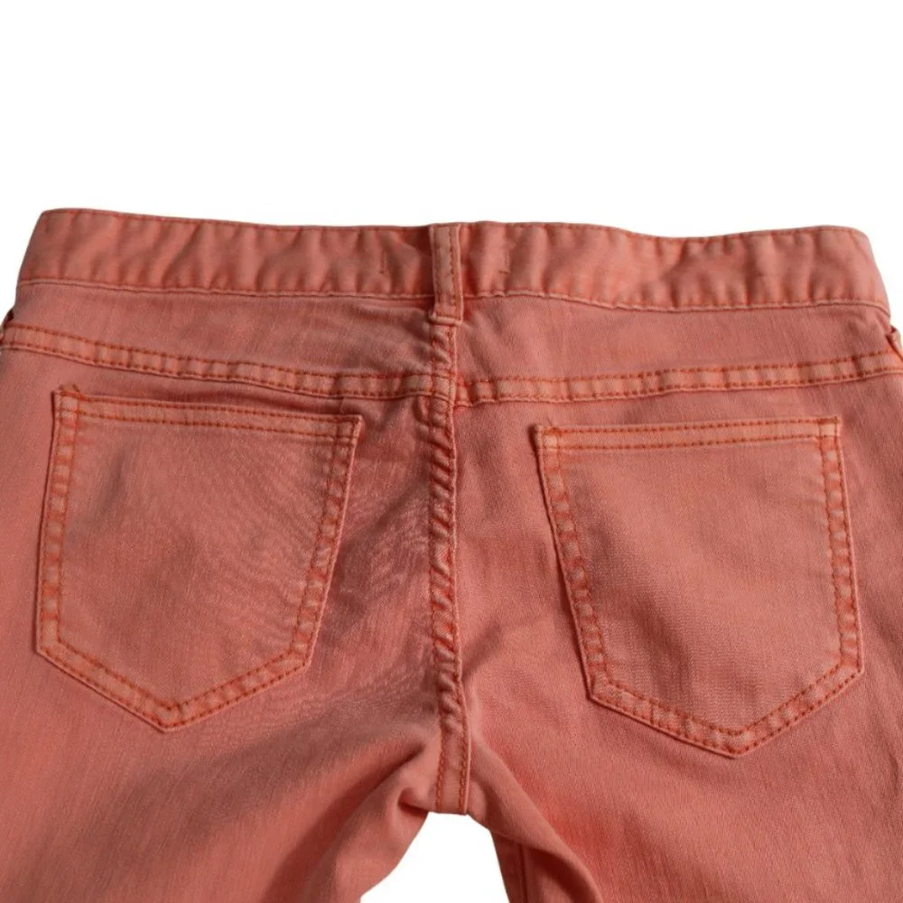 Free People Millennium Apricot Skinny Zipper Ankle Jeans, Size 26 (29/27)